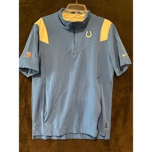 Nike NFL Indianapolis Colts Pullover Short Sleeve‎ Jacket On Field S